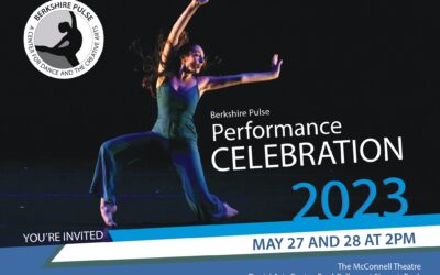 A graphic with an invitation to Berkshire Pulse's Annual Celebration on May 27 & 28 at the Daniel Arts Center at Simon's Rock.