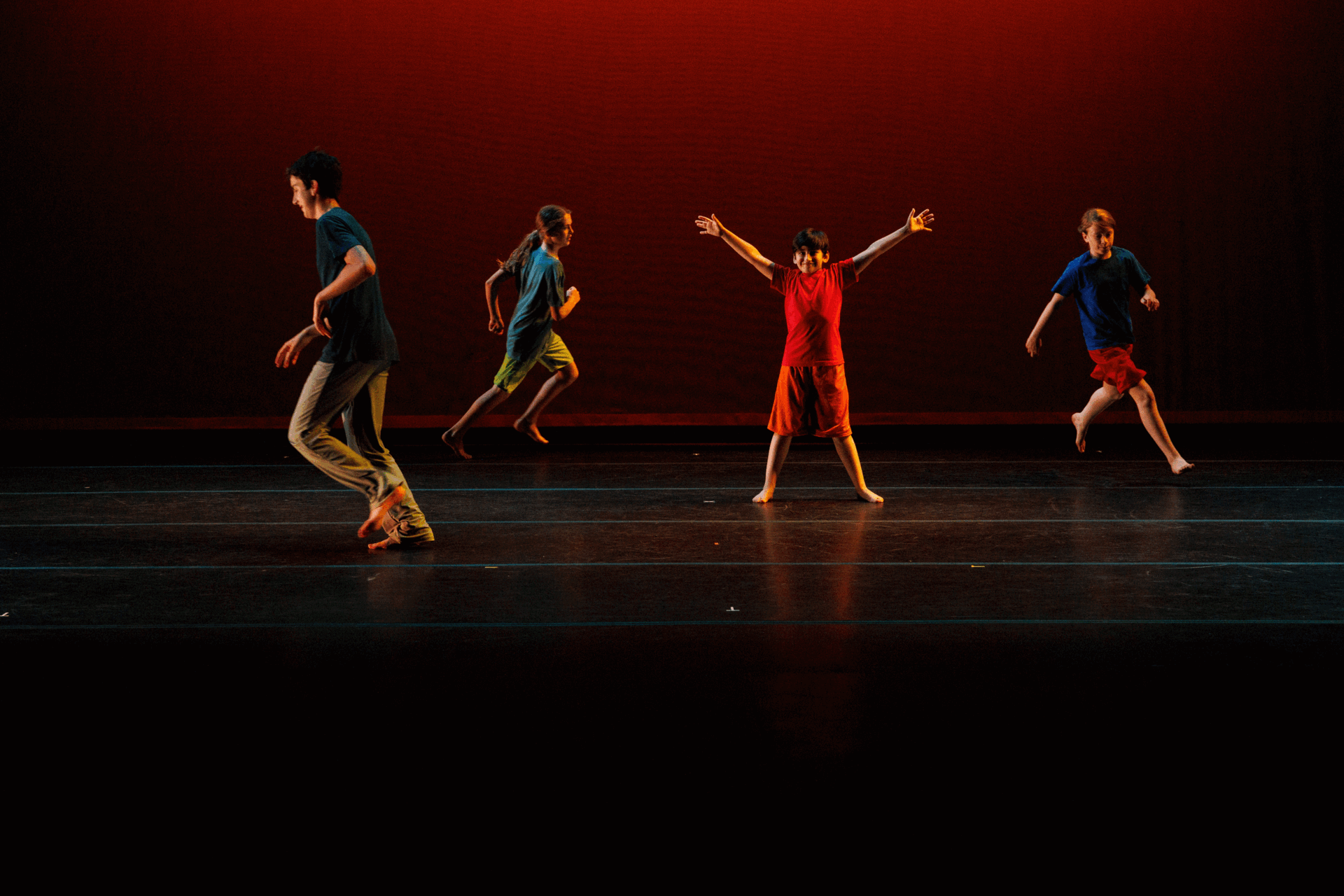 Dancers on stage at the Spring Celebration